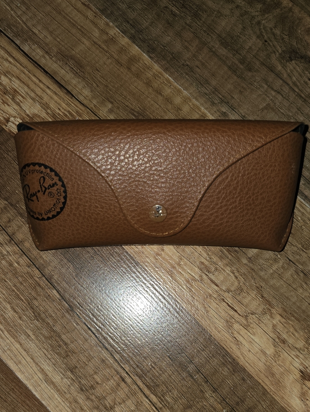 Ray-Ban Brown Leather Sunglass Case